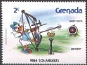 Grenada 1983 Walt Disney 2 CTS Multicolor Scott 1187. Grenada 1983 Scott 1187 Disney. Subida por susofe